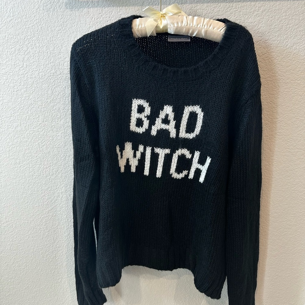 Wooden Ships Black 'Bad Witch' Sweater